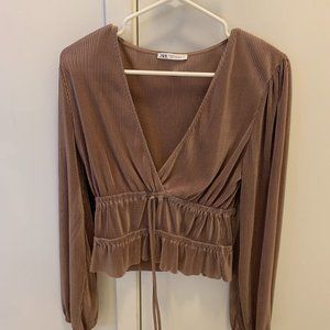 Blush pink Zara top